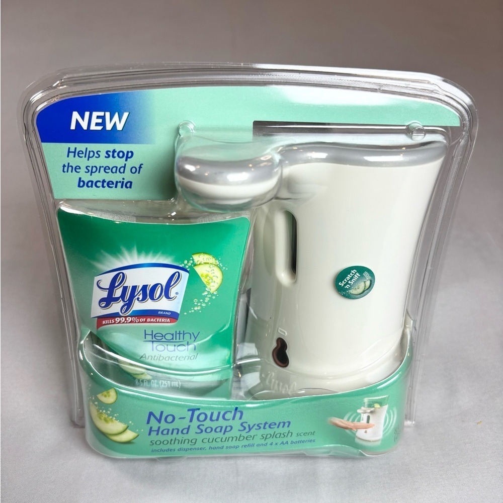 Lysol‎ No Touch Hand Soap System Soothing Cucumber Splash Healthy Touch